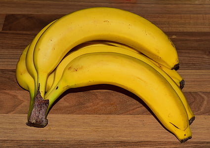 banānu, dzeltena, pārtika, veselīgi, garšīgi, ēst, tropu