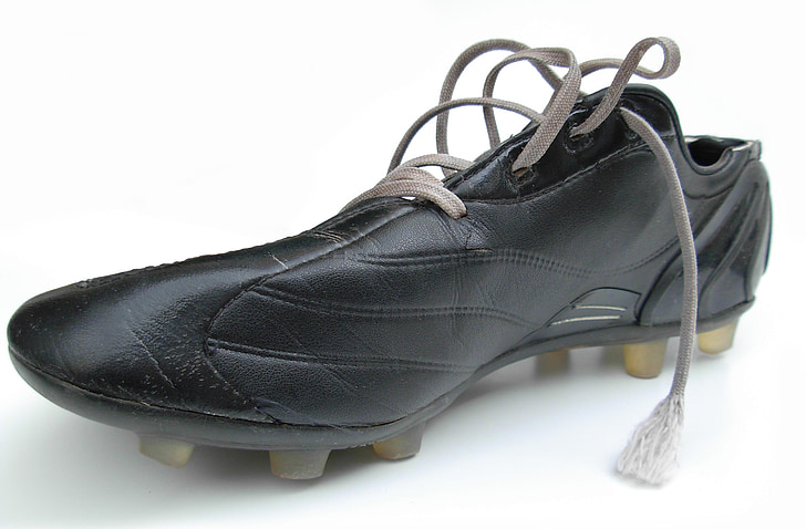 chaussure, kicker, chaussure football, noir, football