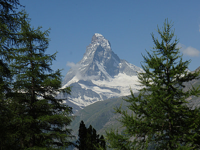 Matterhorn, Valais, Švica, Zermatt, Alpski, serija 4000, gorskih