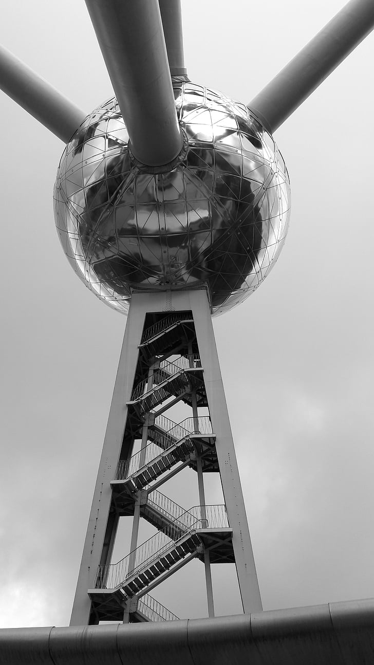 Brussel, bol, gebouw, bal, wetenschap, Atomium, België