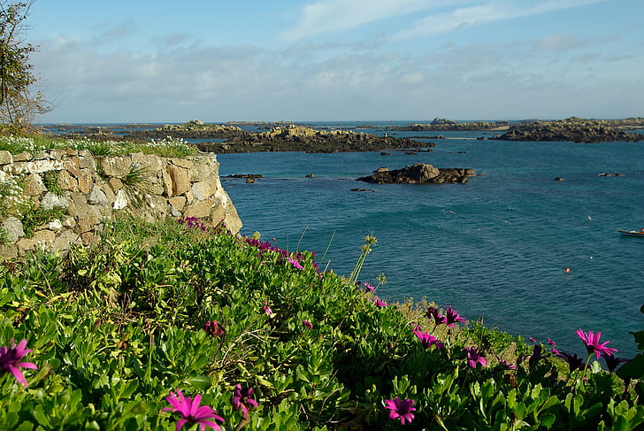 Francia, Normandia, Isole Chausey, rocce