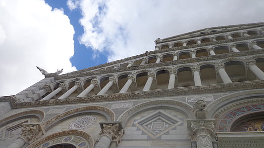Pizos bokštas, paminklas, Piza, Toskana, Torre, darbai, spalva