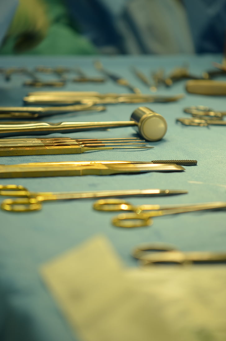 metge, cirurgià, operació, instruments de, mèdica, salut
