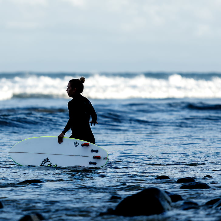 Ozean, Meer, Wakeboard, Malibu, Sport, eine person, Extremsport