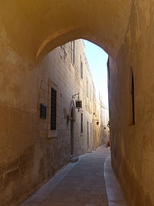 Arch, Malta, Alley, eng, begrense