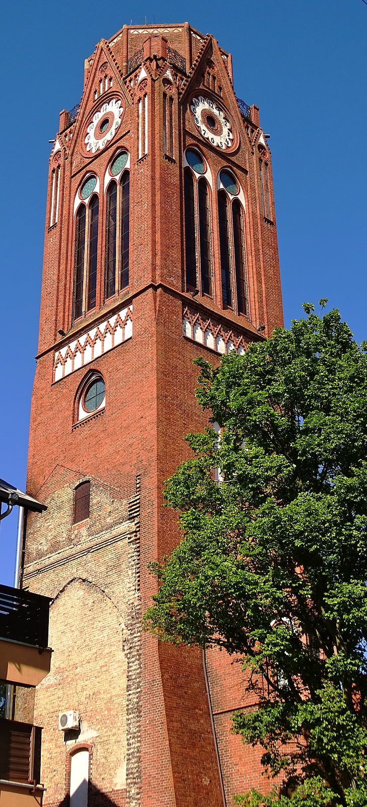 Polen, Świnoujście, kirke, tårn, steder av interesse
