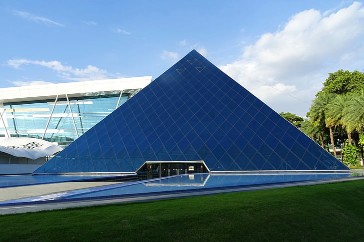 bâtiment, architecture, Pyramid, moderne, Corporate, contemporain, Bureau