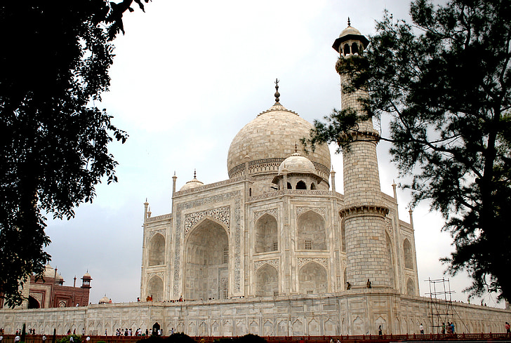 Taj mahal, Mausoleum, marmer, wit, het platform, historische, Landmark