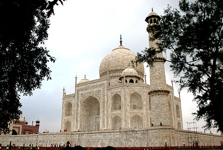 Taj mahal, mausoleumi, marmori, valkoinen, arkkitehtuuri, historiallinen, Maamerkki