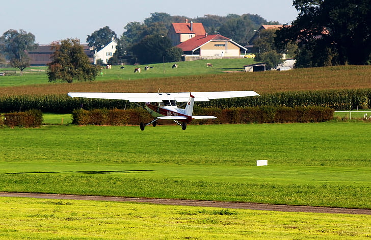 Cessna, Luchthaven, luchtverkeer, Start, vliegen, Sitterdorf, Thurgau