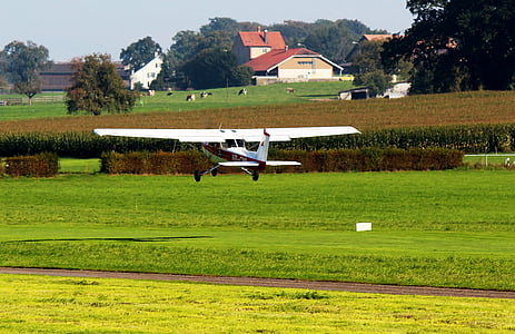 Cessna, Letiště, Letecká doprava, začátek, Fly, Sitterdorf, Thurgau