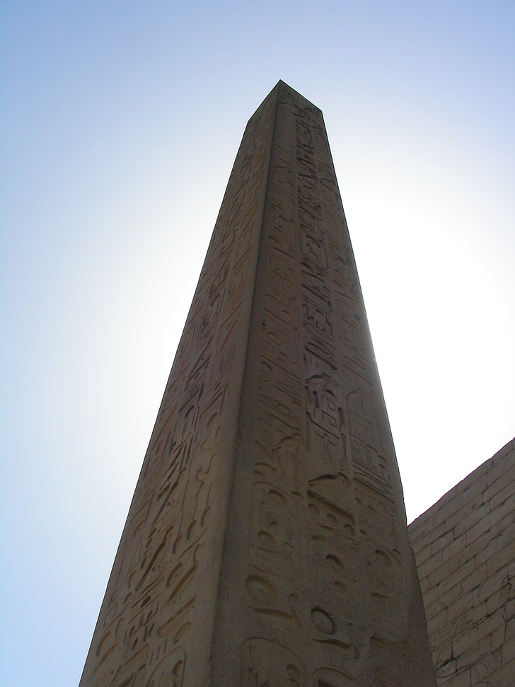 Luxor, ngôi đền, Karnak, chư khó đọc, cột