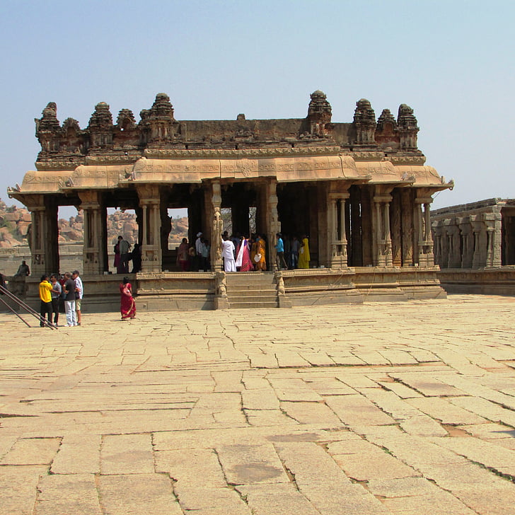 Genovaitė vittala šventykla, Hampi, Indija, orientyras, kultūra, griuvėsiai, senas