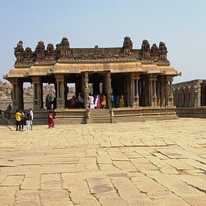Vijaya vittala tempel, Hampi, India, landemerke, kultur, ruiner, gamle