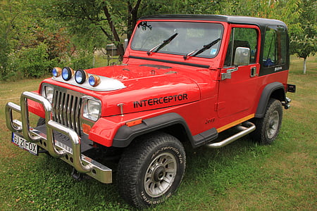cars, jeep, off road, red, vehicle, wrangler, car parts