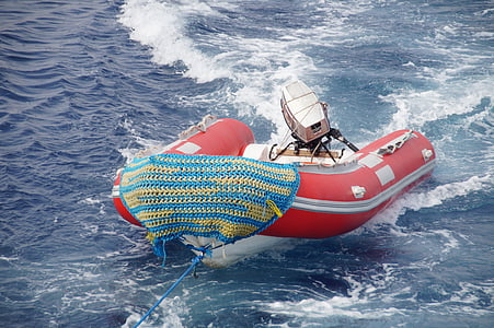 boat, inflatable boat, sea, motor, rubber boat