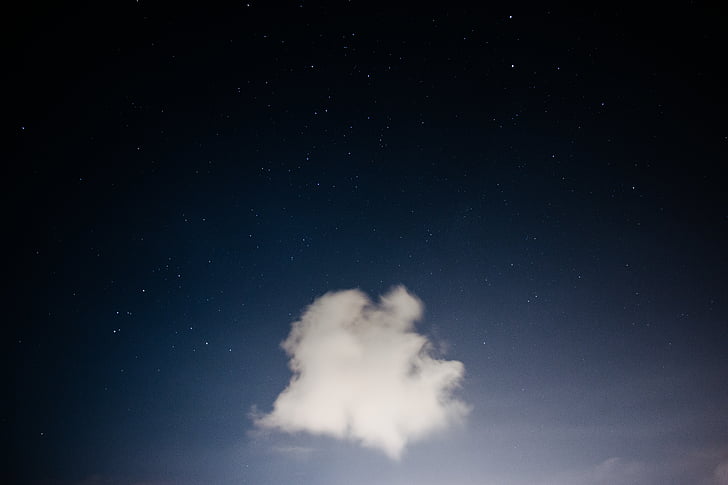 cloud, night, sky, stars