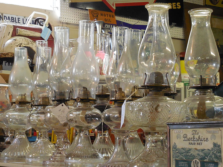 žibalinės lempos, stiklo, aliejus, lempa, žibintai, šviesos, žibalas