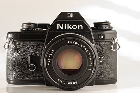 kamera, analóg, Nikon, régi, film, Vintage, csípő