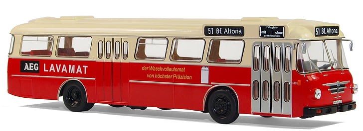 model buses, büssing, type senator 12 d, 1964, hobby, buses, collect