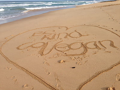 beach, sand, writing, vegan, sea, summer, vacations