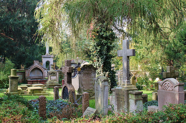 kirkegård, Graves, grav, grav sten, grav, Cross, hvilested