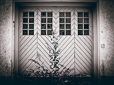 objetivo, antiguo, madera, puerta vieja, Shabby, puerta vieja, negro, blanco