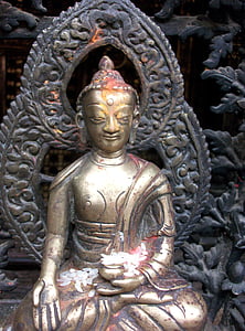 Nepál, socha, svatyně, Buddhismus