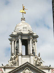 Victoria, Palatul, Londra, cer, aur, Statuia