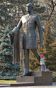 Charles de gaulle, statue, Fransk præsident, premierminister, monument, historie, Leder