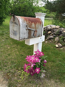 mail, letter, post, box, vintage, mailbox, delivery