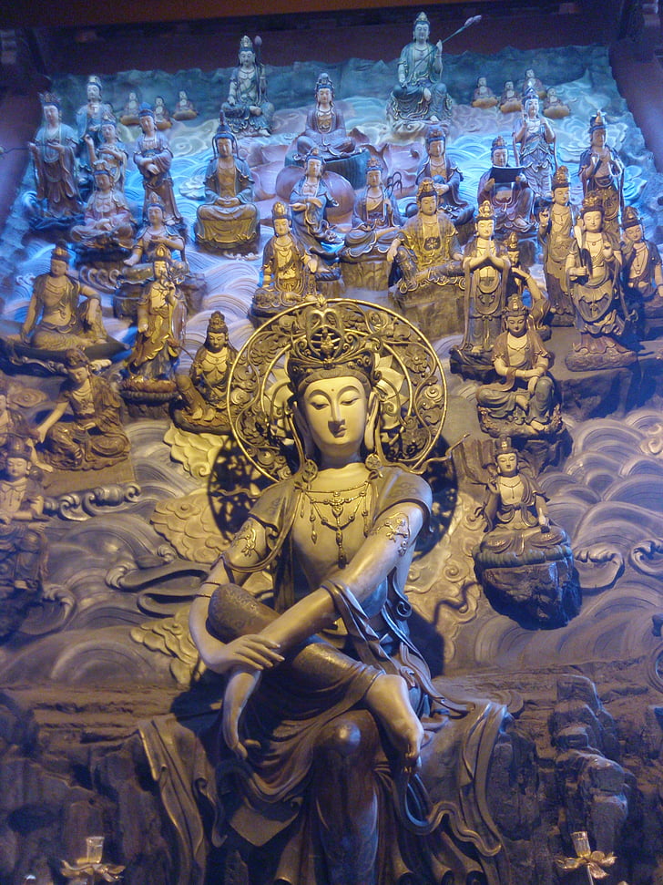 Buddha, Cina, Buddhisme, agama, Asia, patung, Cina