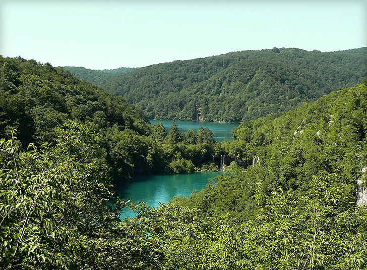 Plitvice lakes, Kroasia, damai, surga, menikmati, liburan, biru