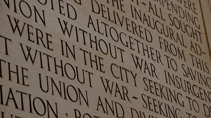 Monumento a Lincoln, Lincoln, discurso, Dirección, Monumento, Washington dc, Estados Unidos