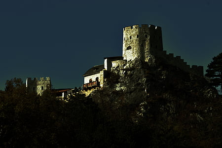 Castelo, Áustria, edifício, velho