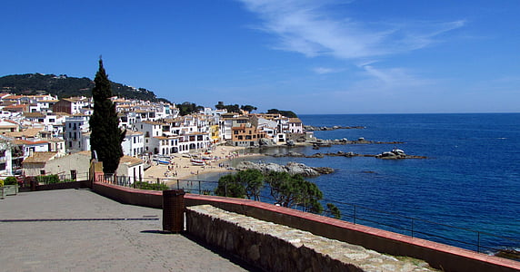calella, sea, catalonia, costa brava, nature, mediterranean, landscape
