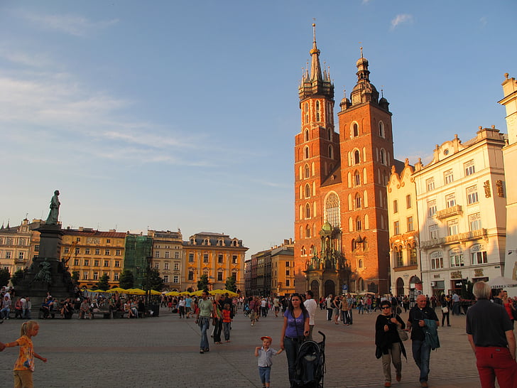Polonia, Cracovia, Catedrala, Rynek