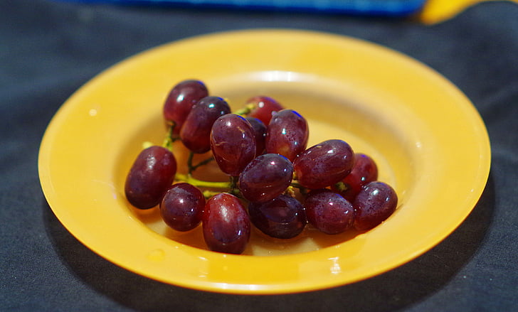 grapes, fruit, dish, dessert, healthy