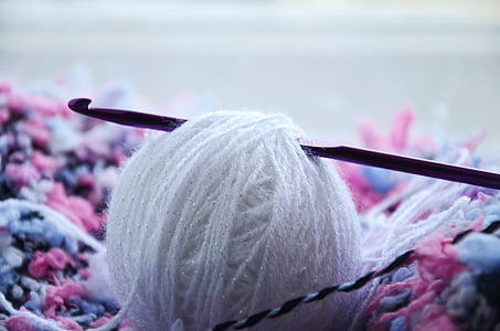 編み物, もつれ, 趣味, スレッド, フック, レジャー, 織り