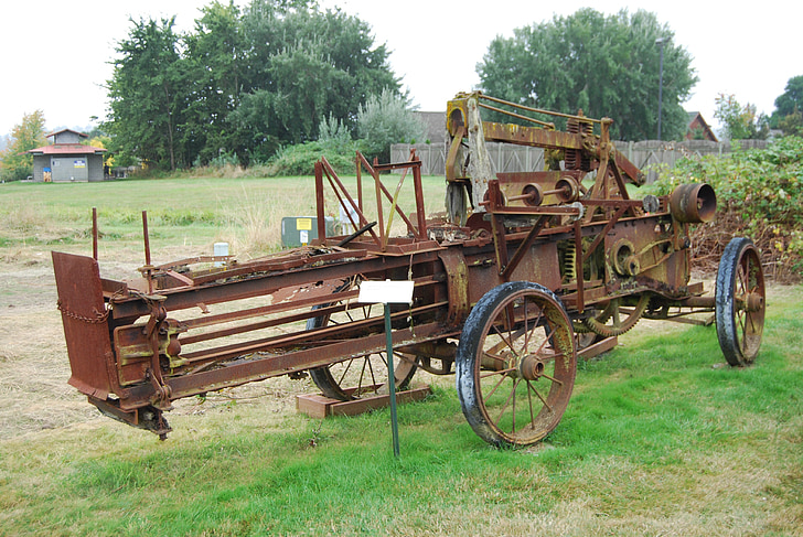 farm, combine, farm equipment, agricultural machinery, agricultural, old, antique