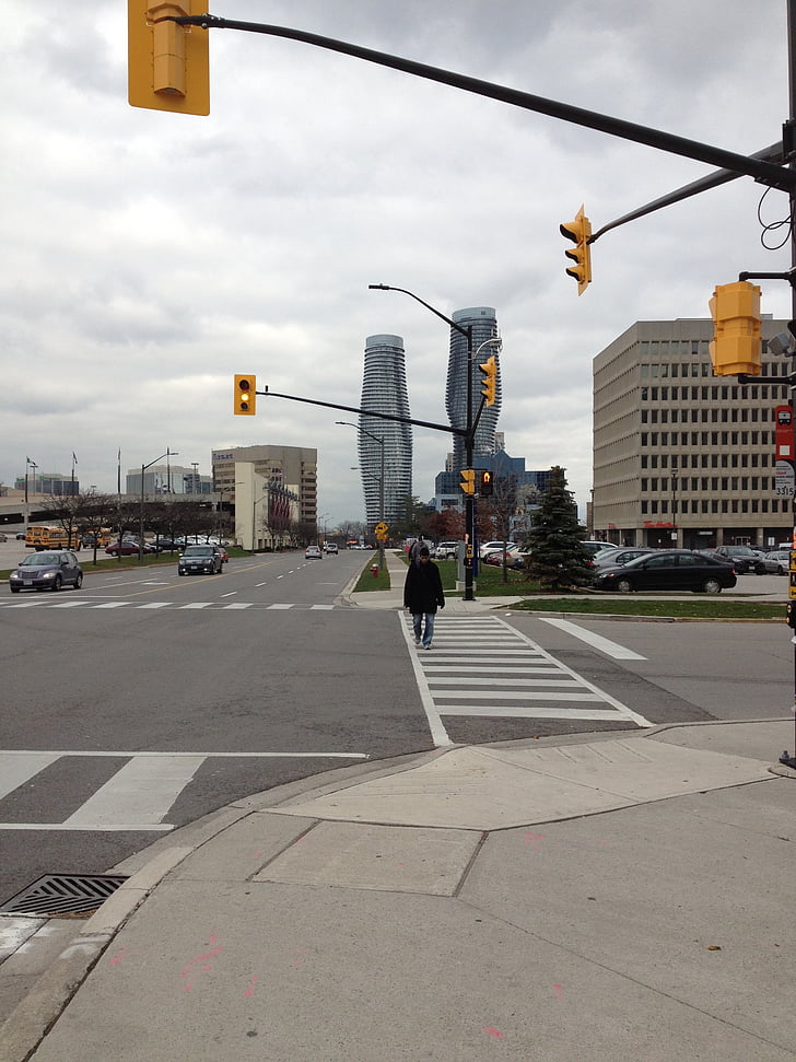 arquitectura, Canadà, Ontario, Panorama urbà, carrer, trànsit, vida de la ciutat