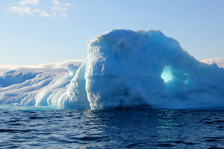 es, laut, cahaya, alam, Greenland, surya, es - es pembentukan