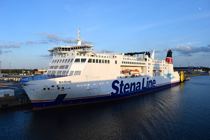 ship, ferry, baltic sea, lake, passenger ship, travel, holiday