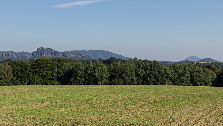 Saxon Thụy sĩ, bang Niedersachsen, dãy núi sa thạch Elbe, schrammsteine, Rock, leo lên, cảnh quan