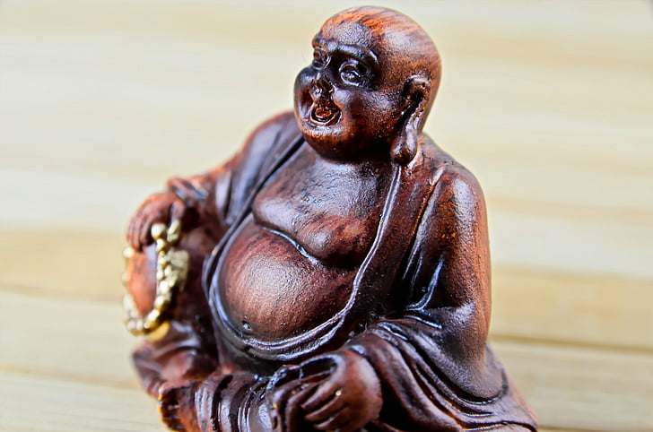 Buda, ídol, fe, relíquia, la figureta, riure