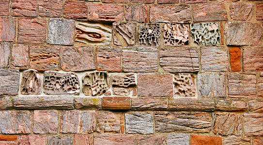 τοίχου, διάβρωση, παλιά, μοτίβο, χρώμα, πέτρα, φυσικό
