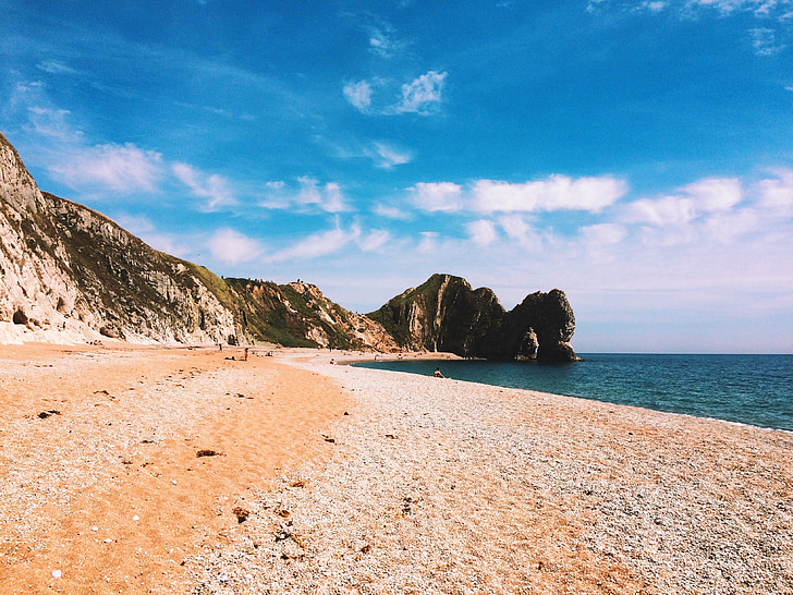 Durdle dør, Jurassic coast, Dorset, England, UK, Beach, natur