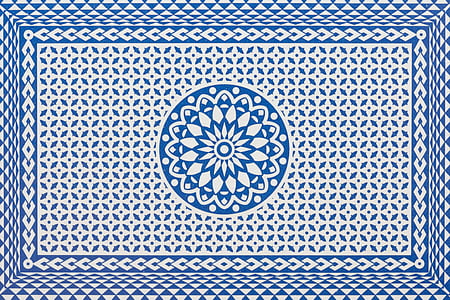 Spielkarte, Zurück, Muster, abstrakt, Dekoration, Vektor, Islam