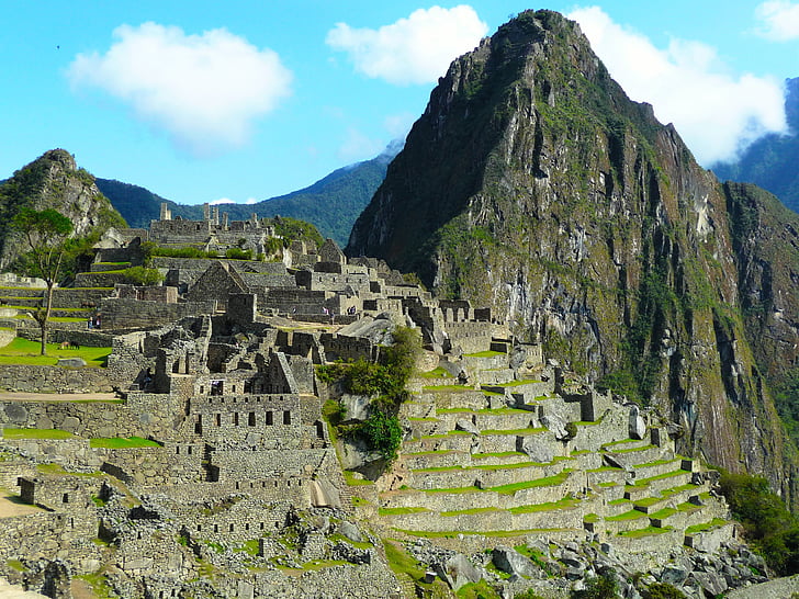 Peru, vechi, arhitectura, istorie, inca, vechi, peisaj