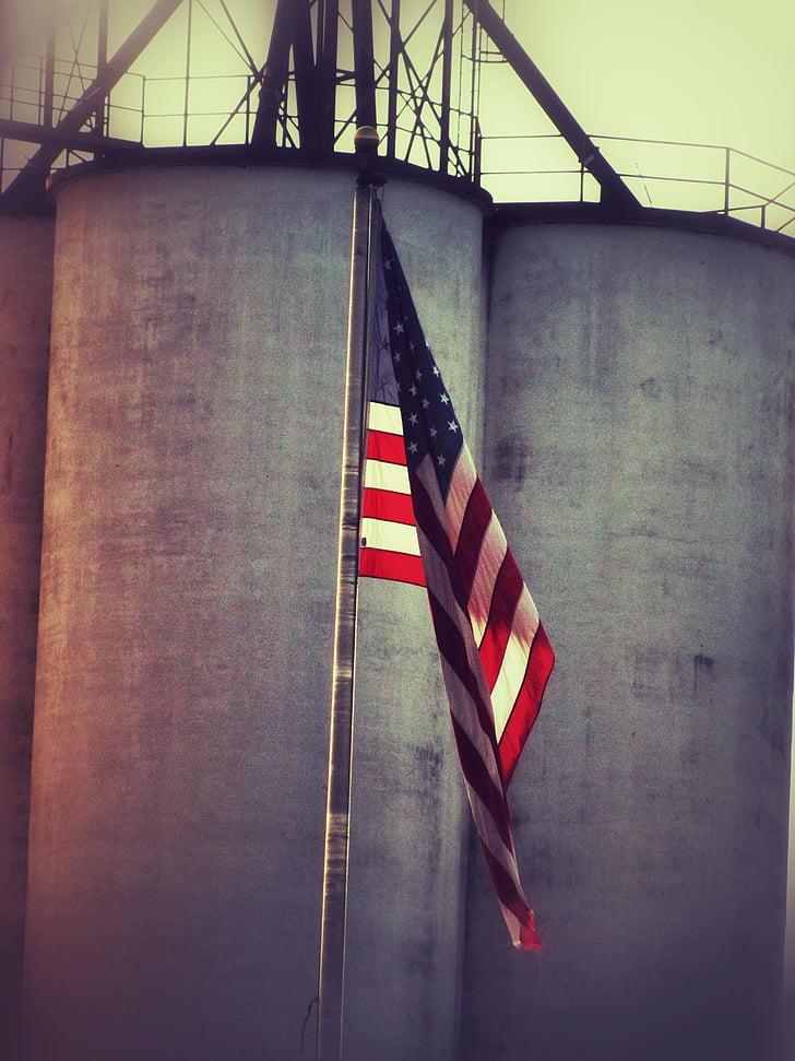 america, usa, industry, flag, red, white, blue